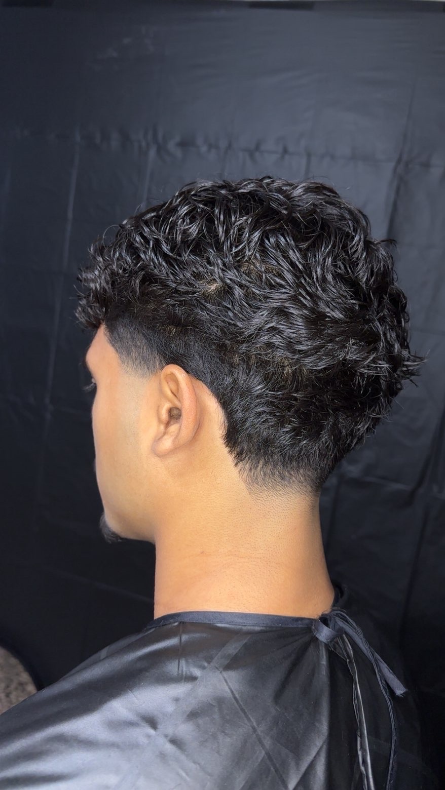 Curly fade